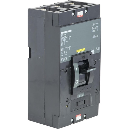 SQUARE D Molded Case Circuit Breaker, 250A, 3 Pole, 600V AC Model LAP36225MB