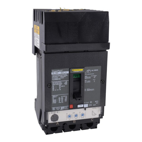 SCHNEIDER ELECTRIC Circuit Breaker, 60A, 3 Pole, 690V AC Model HDA36060U44X