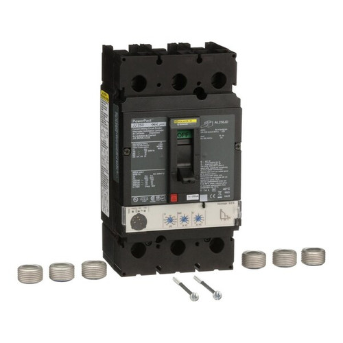 SQUARE D Circuit Breaker, 250A, 3 Pole, 600V AC Model JJL36250CU33X