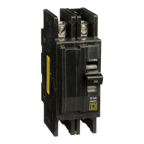 SQUARE D Miniature Circuit Breaker, 30A, 120/240V AC Model QOUQ230