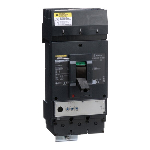 SQUARE D Circuit Breaker, 600A, 3 Pole, 600V AC Model LGA36600U31X