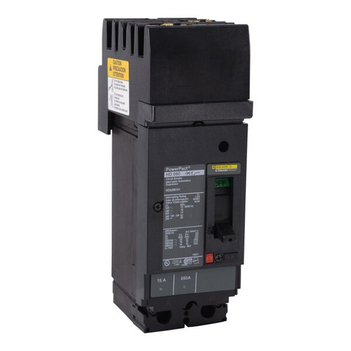 SQUARE D Circuit Breaker, 125A, 2 Pole, 690V AC Model HDA261251