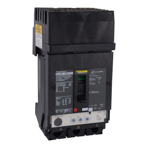 SCHNEIDER ELECTRIC Circuit Breaker, 150A, 3 Pole, 690V AC Model HLA36150U33X