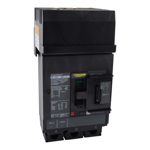 SCHNEIDER ELECTRIC Circuit Breaker, 100A, 3 Pole, 690V AC Model HLA36100U43X