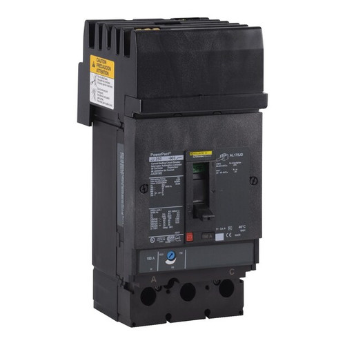 SQUARE D Circuit Breaker, 200A, 2 Pole, 600V AC Model JJA262001