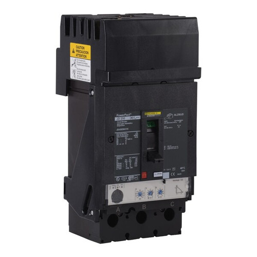 SCHNEIDER ELECTRIC Circuit Breaker, 250A, 3 Pole, 600V AC Model JDA36250U31X