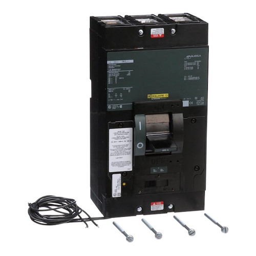 SQUARE D Molded Case Circuit Breaker, LAL Series 400A, 3 Pole, 600V AC Model LAL364001021