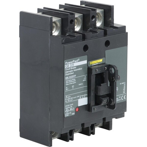 SQUARE D Molded Case Circuit Breaker, QB Series 225A, 3 Pole, 240V AC Model QBL32225YP