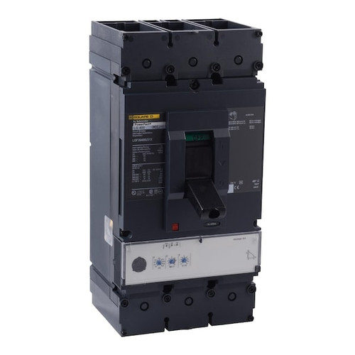 SQUARE D Circuit Breaker, 400A, 3 Pole, 600V AC Model LGF36400U31X