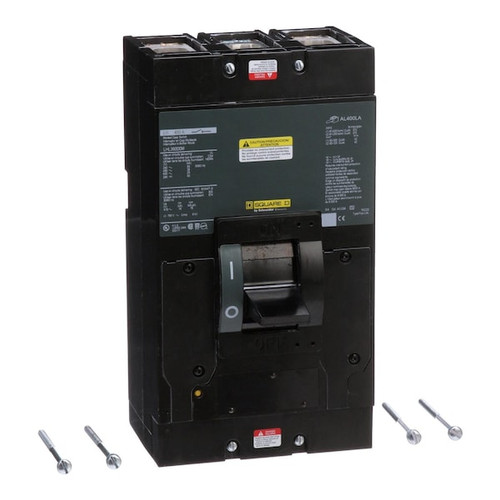 SQUARE D Molded Case Circuit Breaker, LHL Series 400A, 3 Pole, 600V AC Model LHL36000M