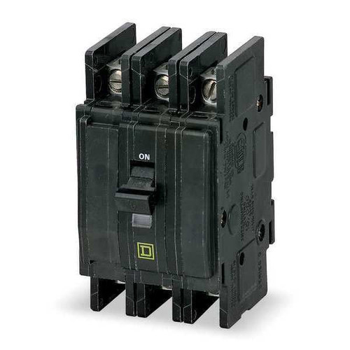 SQUARE D Miniature Circuit Breaker, QOU Series 30A, 3 Pole, 120/240V AC Model QOU330VH