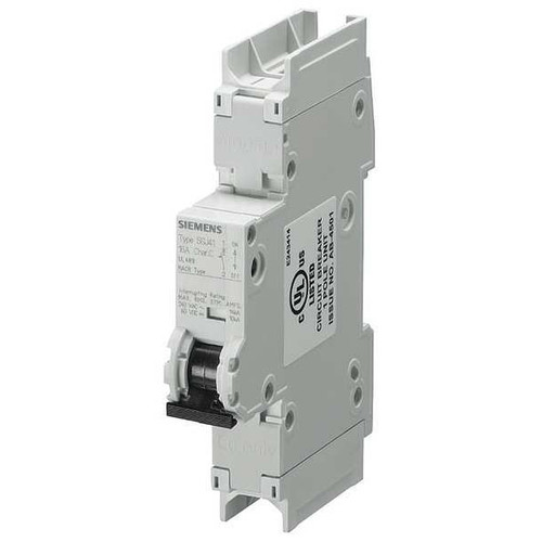 SIEMENS Miniature Circuit Breaker, 5SJ4 Series 3A, 1 Pole, 240V AC, D Curve Model 5SJ41038HG41