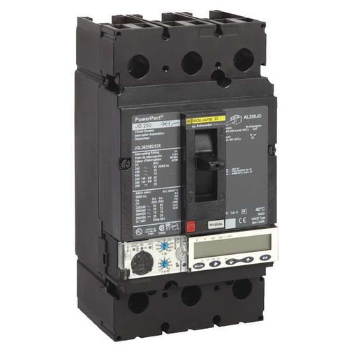 SQUARE D Molded Case Circuit Breaker, JG Series 250A, 3 Pole, 600V AC Model JGL36250U44X