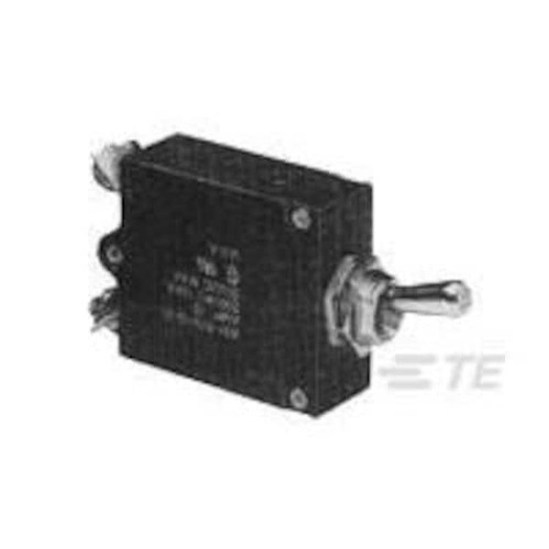 TE CONNECTIVITY Circuit Breaker, 10A, 1 Pole, 240V AC Model 3-1393247-2