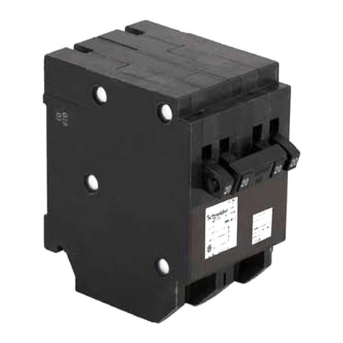 SCHNEIDER ELECTRIC Circuit Breaker, Mini, 50 A, 1 -Pole, 120/240 VAC, Plug Mounting, Black Model CHOMT2020250CP