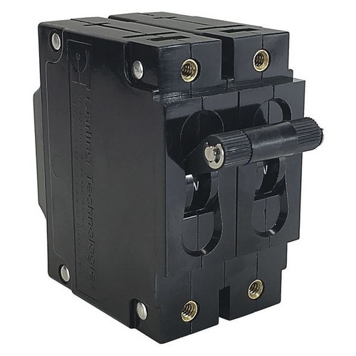 CARLING TECHNOLOGIES Circuit Breaker, 50A, 2 Pole, 250V AC, Medium Curve Model CA2-B0-34-650-121-D