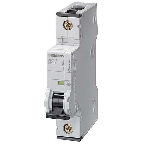 SIEMENS Circuit Breaker, 5SY6 Series 10A, 1 Pole, 230/400V AC, C Curve Model 5SY61107