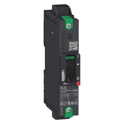 SQUARE D Molded Case Circuit Breaker, BJL Series 30A, 1 Pole, 240V AC, B Curve Model BJL16030