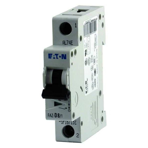EATON Circuit Breaker, FAZ Series 5A, 1 Pole, 277/480V AC, C Curve Model FAZ-C5/1-SP