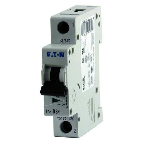 EATON Circuit Breaker, FAZ Series 2A, 1 Pole, 277/480V AC, B Curve Model FAZ-B2/1-SP