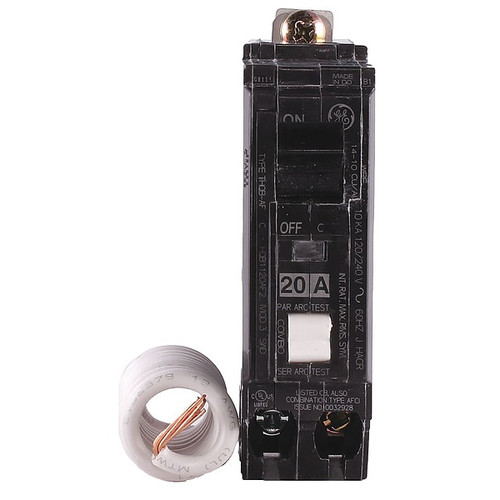 GE Miniature Circuit Breaker, THQL Series 15A, 1 Pole, 120/240V AC Model THQL1115AF2