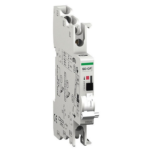 SCHNEIDER ELECTRIC Double OC or Fault Contact, 6 A, 240 to 415V AC/24 to 130V DC, None Poles Model M9A26929