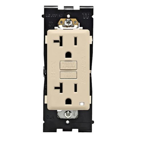 LEVITON CIRCUIT INTERRUPTOR RENU 20A TR GFCI RCPT WHISPERING WHEAT RGF20-WG Model RGF20-WG