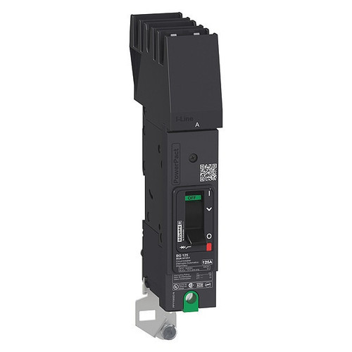 SQUARE D Molded Case Circuit Breaker, BDA Series 125A, 1 Pole, 277V AC Model BDA141251