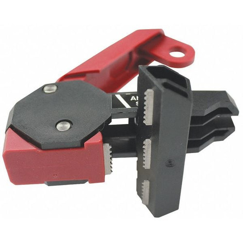 STOPOUT Circuit Breaker Lockout, Red/Blk, 2-1/2"W Model KDD162