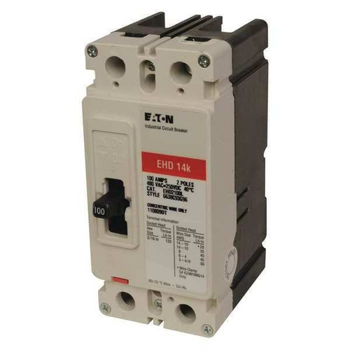 EATON Molded Case Circuit Breaker, EHD Series 30A, 2 Pole, 480V AC Model EHD2030