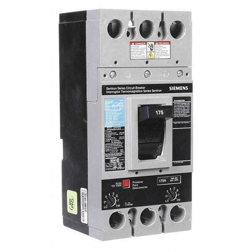 SIEMENS Molded Case Circuit Breaker, FXD6-A Series 175A, 2 Pole, 600V AC Model FXD62B175