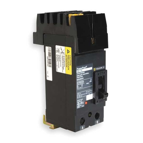 SQUARE D Molded Case Circuit Breaker, QD Series 125A, 2 Pole, 240V AC Model QDA221251