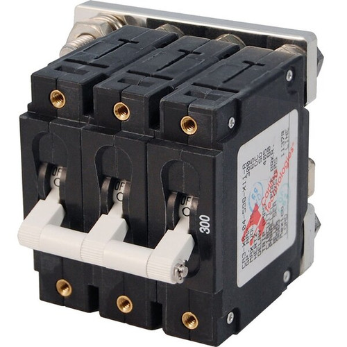 BLUE SEA SYSTEMS Blue Sea 7271 300A C-Series Triple Pole Toggle DC Circuit Breaker Model 7271