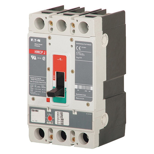 EATON Molded Case Circuit Breaker, HMCP Series 50A, 3 Pole, 600V AC Model HMCP050K2C