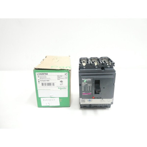 SCHNEIDER ELECTRIC 3P 100A AMP 240/415/440/500/525/690V-AC MOLDED CASE CIRCUIT BREAKER Model LV429760