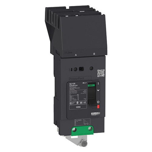 SQUARE D Molded Case Circuit Breaker, BDA Series 25A, 2 Pole, 525V AC Model BDA260251