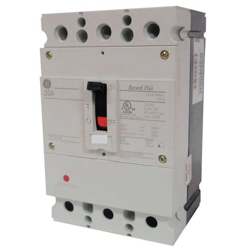 GE Molded Case Circuit Breaker, FBN Series 25A, 3 Pole, 347/600V AC Model FBN36TE025R