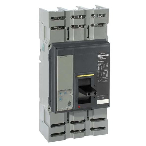 SQUARE D Molded Case Circuit Breaker, PJ Series 1,000A, 3 Pole, 600V AC Model PJL36100