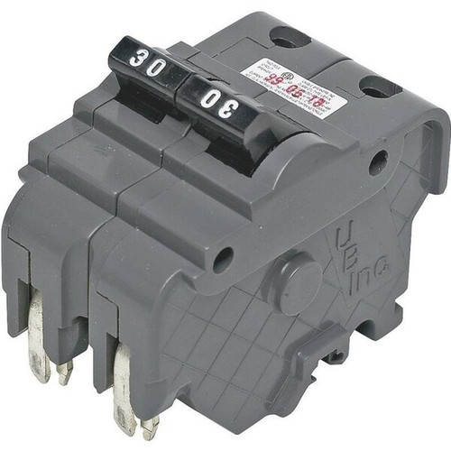 FEDERAL PACIFIC UBIF230N Circuit Breaker, Type NA, 30 A, 2 Pole, 120240 V, Plug Mounting Model UBI-F230N