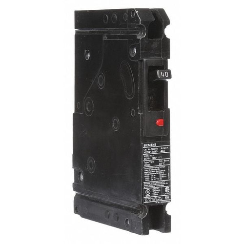 SIEMENS Molded Case Circuit Breaker, HED4 Series 40A, 1 Pole, 277V AC Model HED41B040