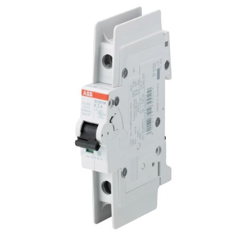 ABB Miniature Circuit Breaker, 5A, 1 Pole, 230/277V AC, K Curve Model SU201M-K5