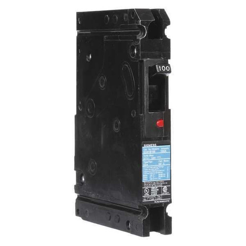 SIEMENS Molded Case Circuit Breaker, ED4 Series 100A, 1 Pole, 120/277V AC Model ED41B100