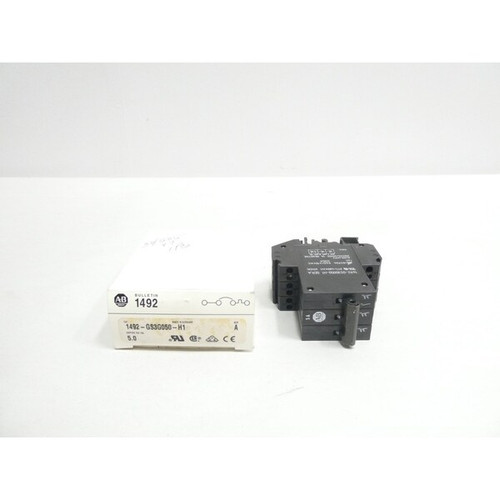 ALLEN BRADLEY 3P 5A Amp 240/480V-Ac Miniature Circuit Breaker Model 1492-GS3G050-H1