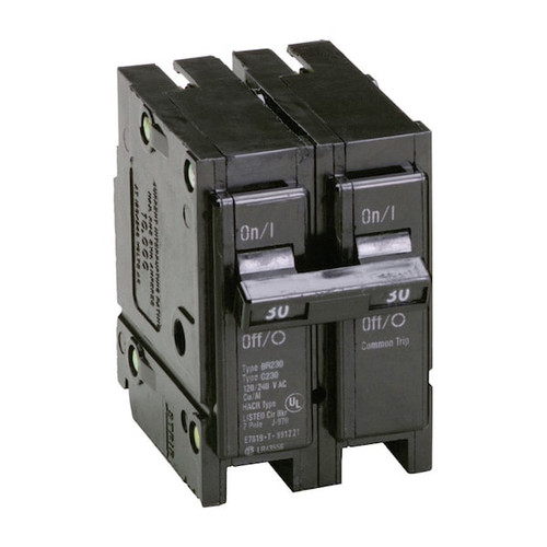 EATON Circuit Breaker, BR Series 2 Pole, 120/240V AC Model BR230