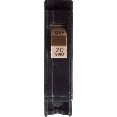 EATON CUTLER-HAMMER Circuit Breaker, CHF Series 20A, 1 Pole, 120/240V AC Model CHF120