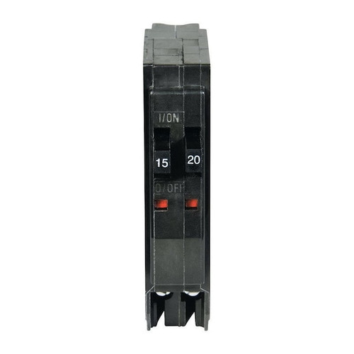 SQUARE D Miniature Circuit Breaker, 15/20A, 1 Pole, 120/240V AC Model QOT1520CP