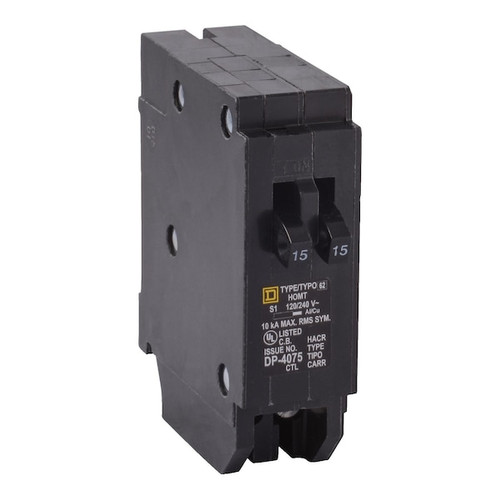 SQUARE D Miniature Circuit Breaker, 30/20A, 1 Pole, 120/240V AC Model HOMT3020CP