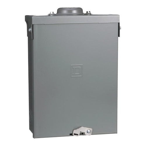 SQUARE D Load Center, QO816, 8 Spaces, 100A, 240V AC, Main Lug, 1 Phase Model QO816L100RBCU