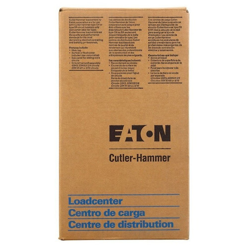 EATON Circuit Breaker Enclosure Cutler-Hammer 100 amps 120/240 V 2 space 2 circuits Surface Mount Model BR2B100RP