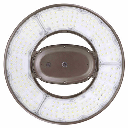 Watt Selectable 350W/280W/210W/140W Round High Bay Light - Max 62,000 Lumens - 5000K Daylight - 120-277V - Black Finish